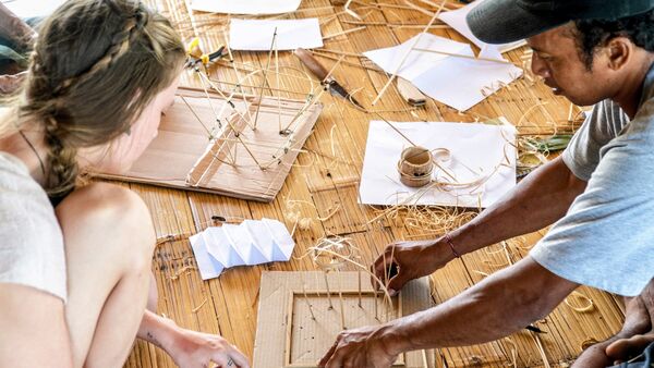 Design Bamboo Buildings with Bali's Master Builders Seek Sophie