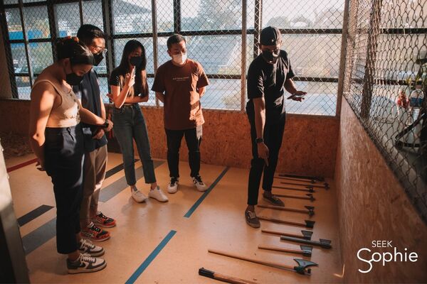 Private UV Glow-in-the-Dark Axe Throwing @ Sentosa | Perfect for Teams!