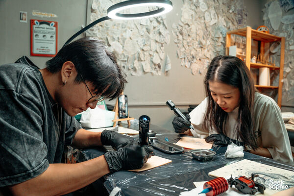 3H Tattoo Apprenticeship Experience on Fake Skin