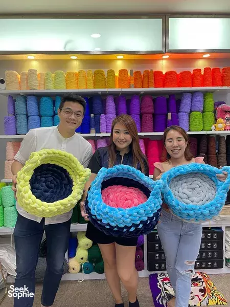 Big Chunky Yarn: Handknit Velvet Pet Bed