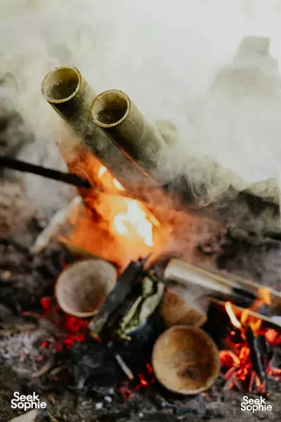 Khao Sok Jungle Cooking with Bamboo & Fire