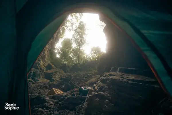 Camping at Ruc Mon Cave