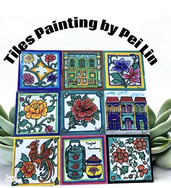 Tiles Painting with Nyonya Artist