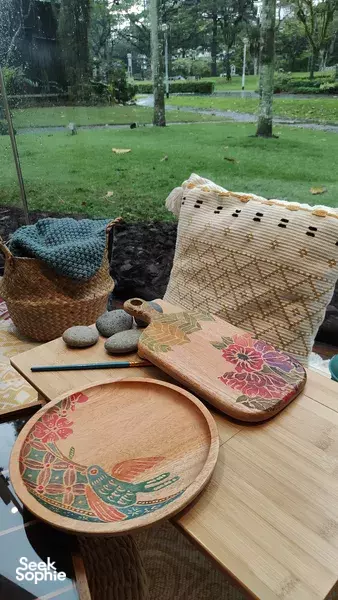 Create Batik Art on a Wooden Coaster