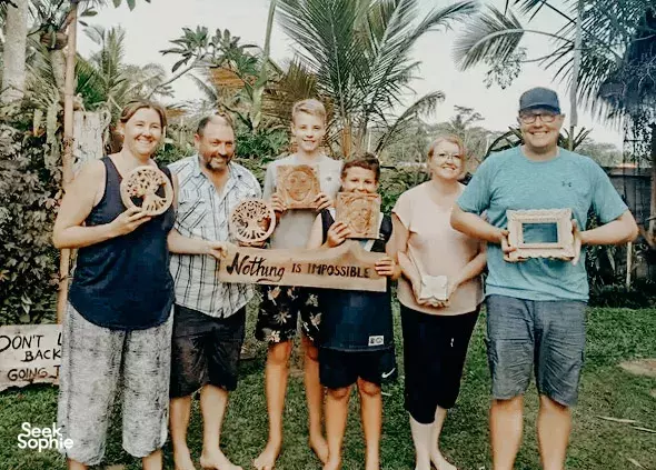 Balinese Wood Carving with Local Artists in Ubud