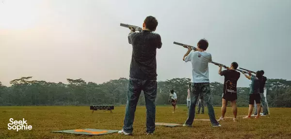 Laser Clay Shooting with Deactivated Shotguns | Sunday Funday