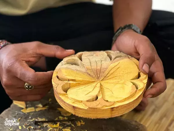 Balinese Wood Carving with Local Artists in Ubud