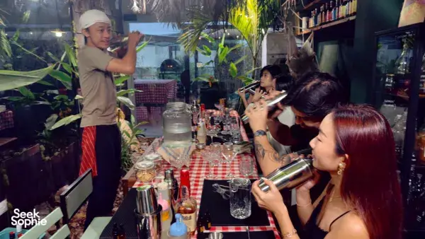 Cocktail Making Fun in a Hidden Desert Oasis