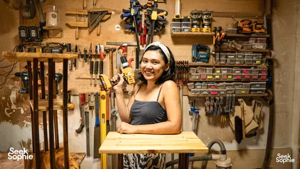 Full Day Beginners Woodworking | Craft Your Own Side Table