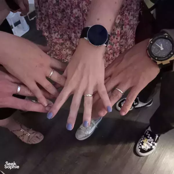 Participants show silver rings together at The Imperial Smithster’s workshop in Singapore — workshops in Singapore