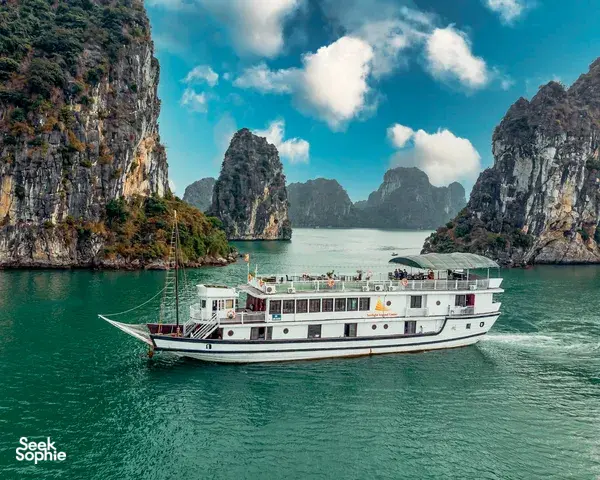 One of the smallest boats in Halong Bay
