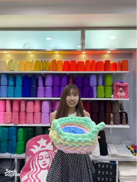 Big Chunky Yarn: Handknit Velvet Pet Bed