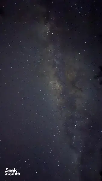 Milky Way over Bali pre-dawn at night during a private Mount Agung sunrise trek with local village guides