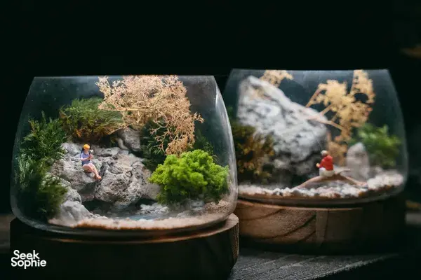 Create Your Own Miniature World in a Lamp