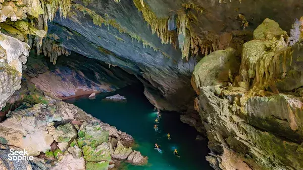Phong Nha Day Trek to Elephant & Tra Ang Caves | Cliff Jumping & Lakeside BBQ