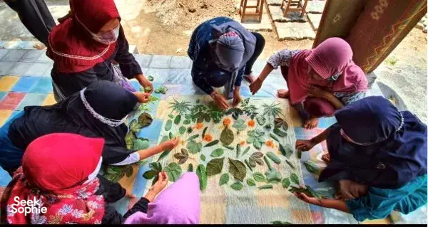 Botanical Eco-Printing in a Yogyakarta Artist Village