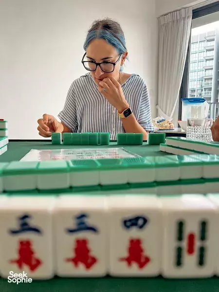 Learn Mahjong in a Singaporean Home