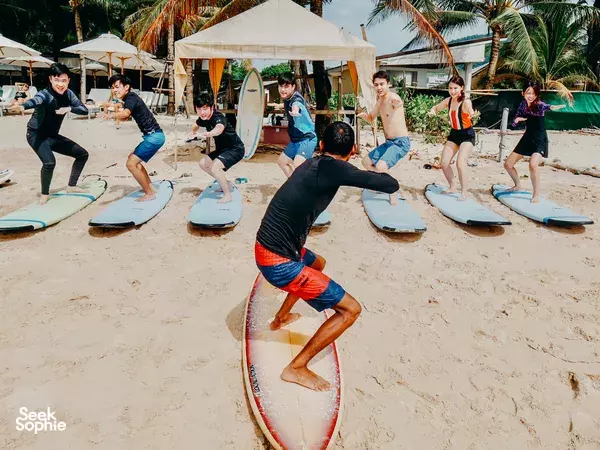 Group Surf Classes In Bang Tao Beach Phuket