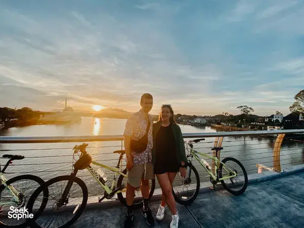 Kuching at Sunset | Cycling, Sampan & Dinner