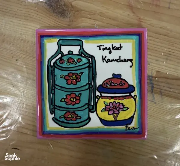 Tiles Painting with Nyonya Artist