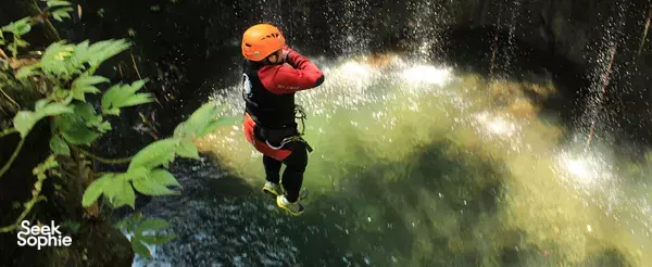 Bali's Ultimate Canyoning: Waterfalls, Hot Springs + Spice Hike