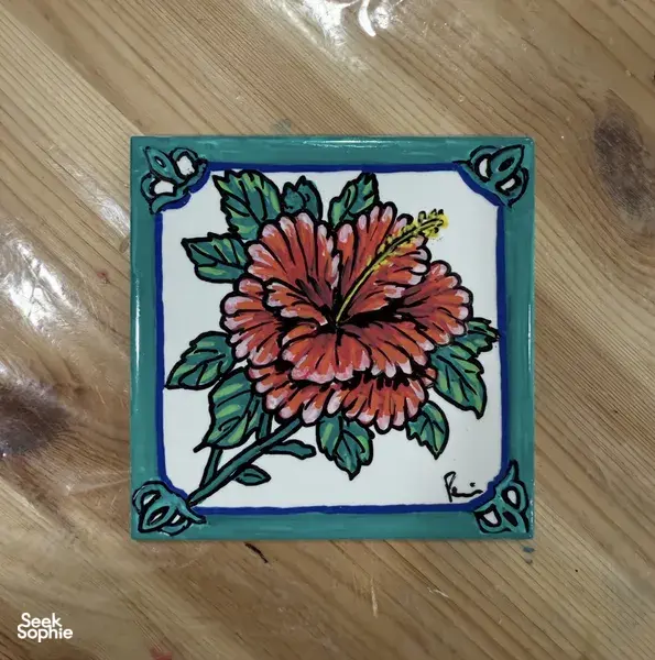 Tiles Painting with Nyonya Artist