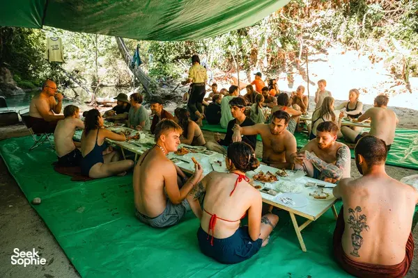 Phong Nha Day Trek to Elephant & Tra Ang Caves | Cliff Jumping & Lakeside BBQ