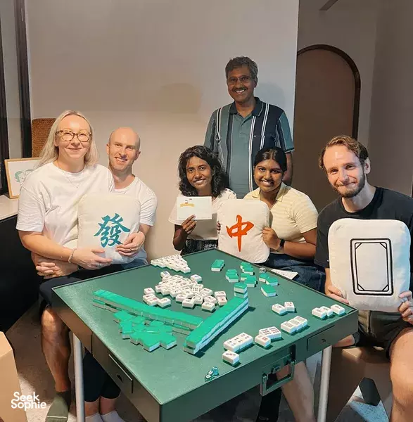 Learn Mahjong in a Singaporean Home