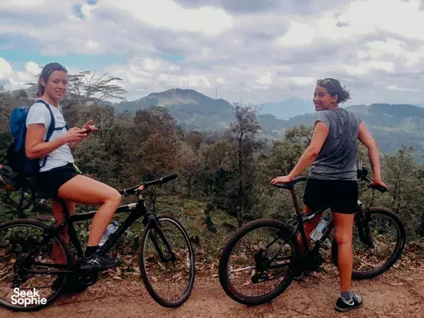 Cycling in Hanthana Tea Plantation