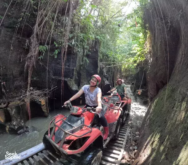 Bali ATV Ride Near Ubud with Diverse Terrain | Cave & Waterfall