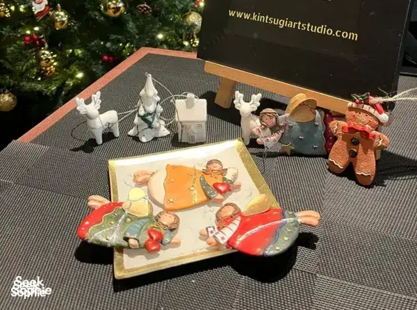 Make Christmas Ornaments with a Golden Kintsugi Twist