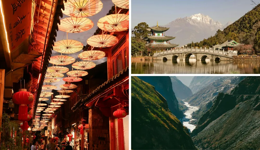 Come to Lijiang for the iconic Jade Dragon Snow Mountain and the legendary Tiger Leaping Gorge.