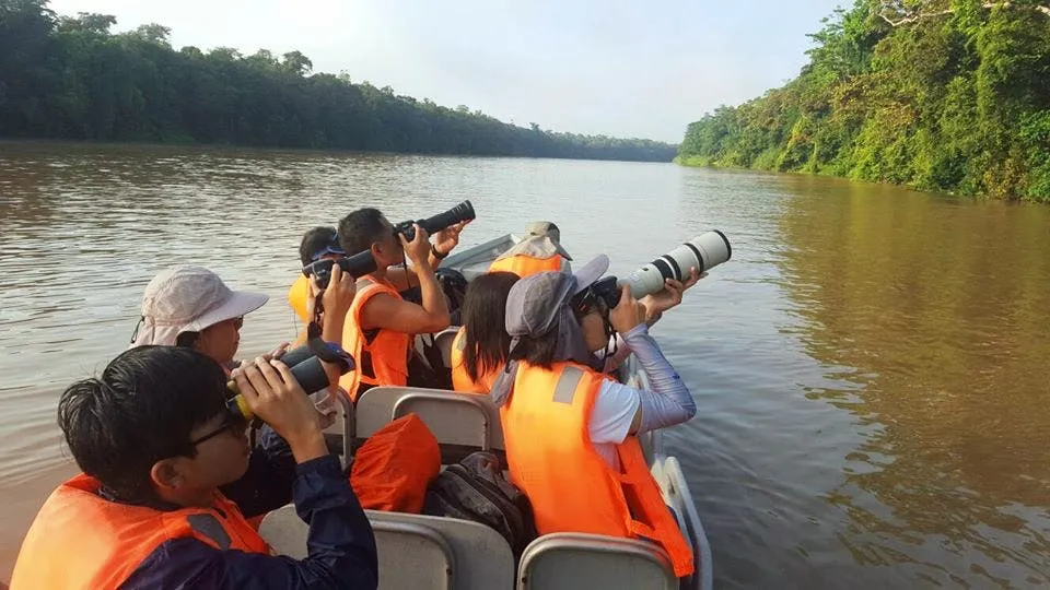 Ikuti pelayaran sungai pada waktu pagi dan petang untuk melihat hidupan liar