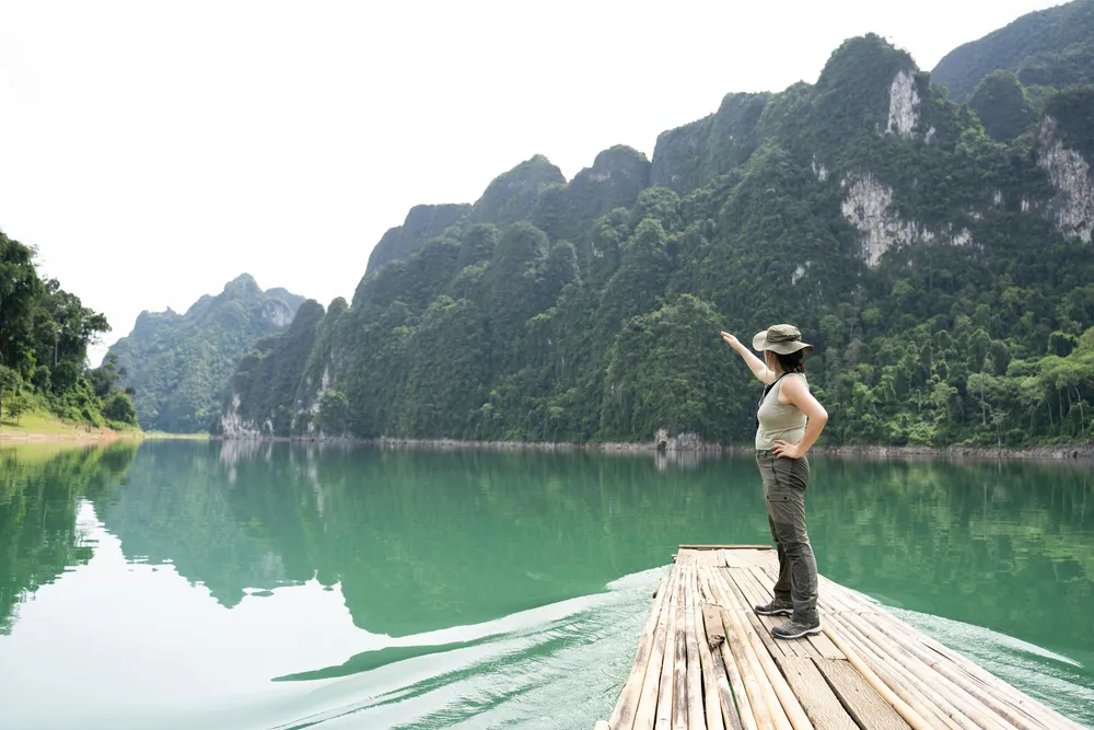Bamboo rafting