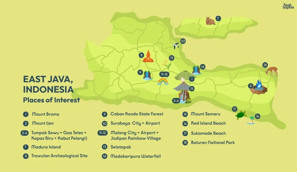 A map to help you visualise the island