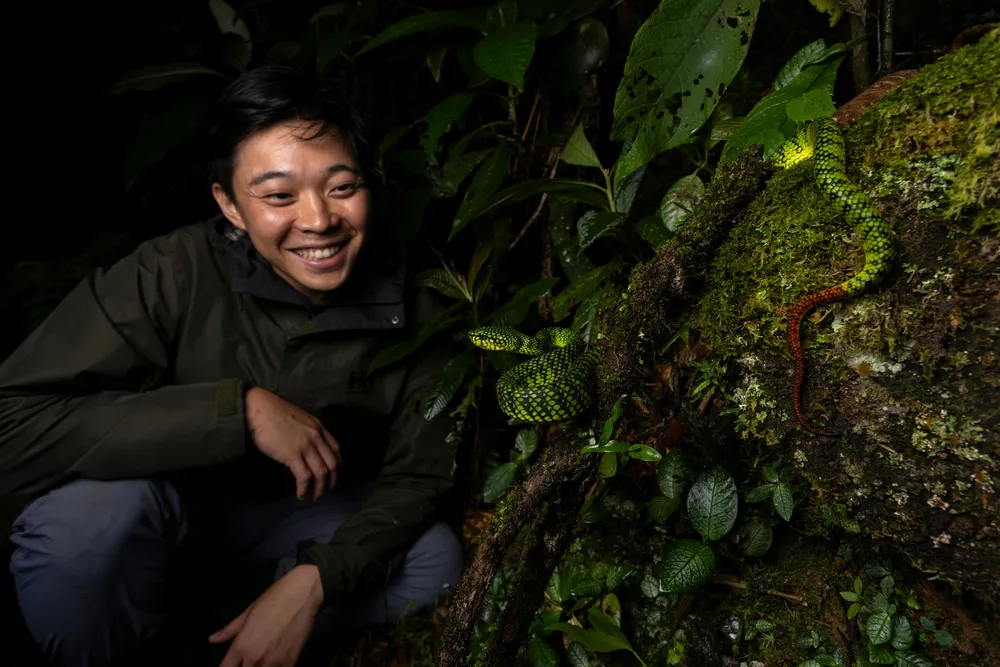 Dennis learnt about wildlife just by going into the forest