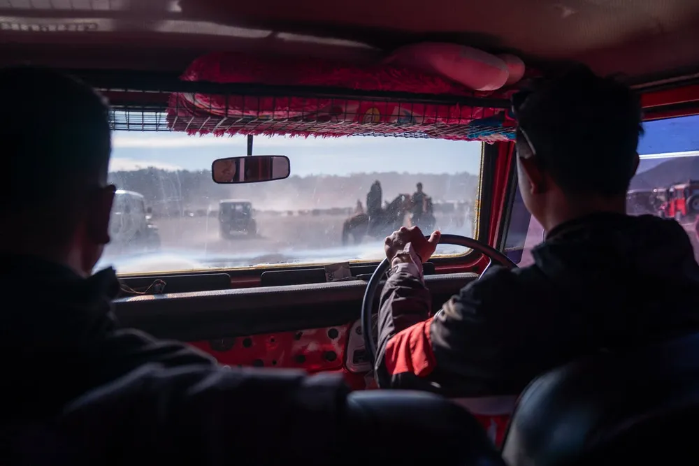 Jeep driver at Bromo