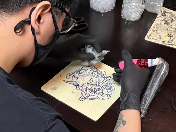 3H Tattoo Apprenticeship Experience on Fake Skin