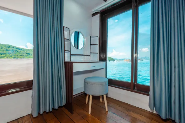 Master Cabin - Balcony, Ensuite Bathroom - Sea View